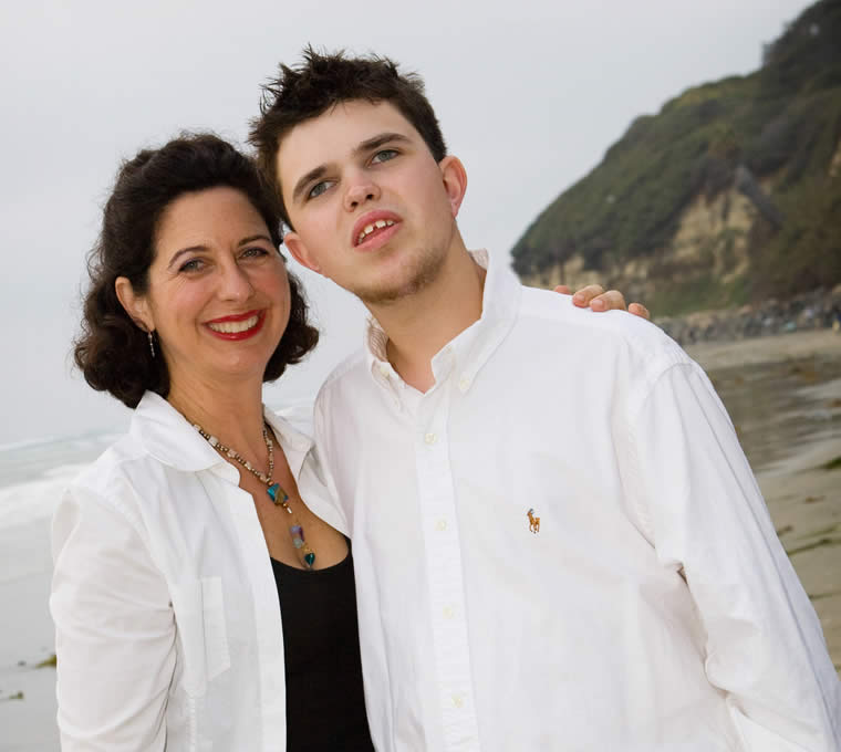 Chantal with son Jeremy Sicile-Kira